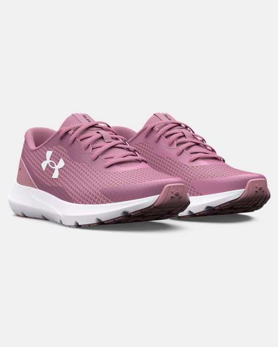 Women's UA Surge 3 Running Shoes in Pink image number 3